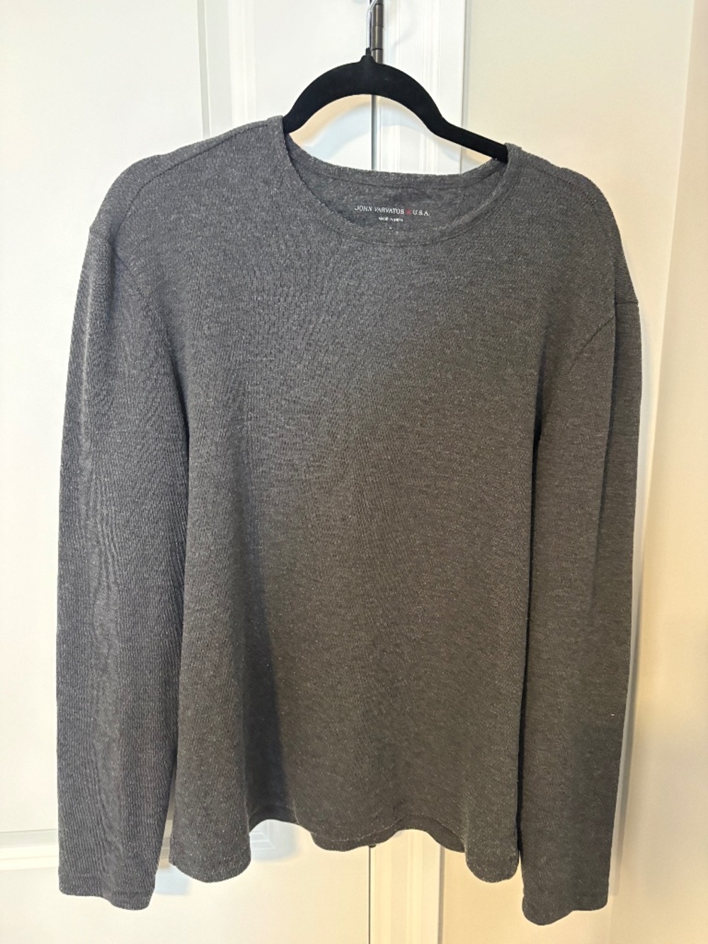 John Varvatos Grey Long Sleeve Large